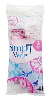 Gillette Simply Venus 3-Blade Disposable Razors, 4 pcs